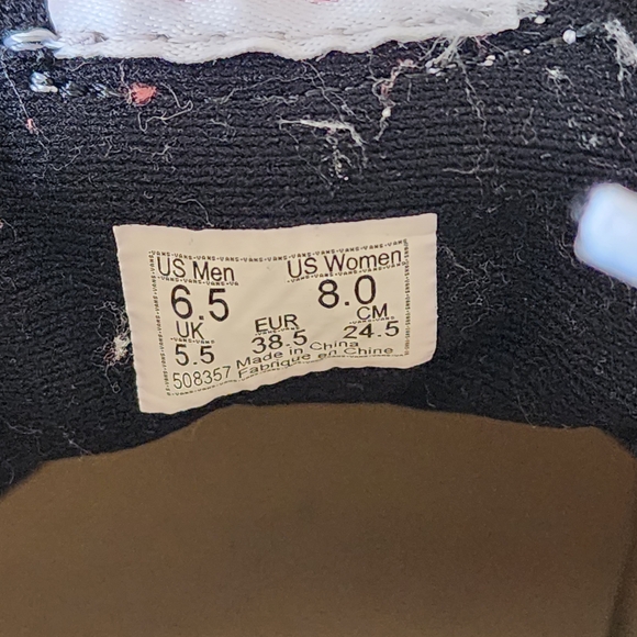 Vans Black and White Women's Sneakers - Picture 10 of 12